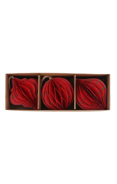 Pack Of 3 Paper Decorations