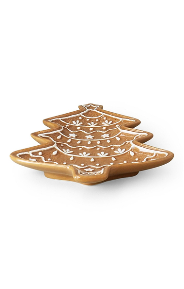 Gingerbread Christmas Tree Plate