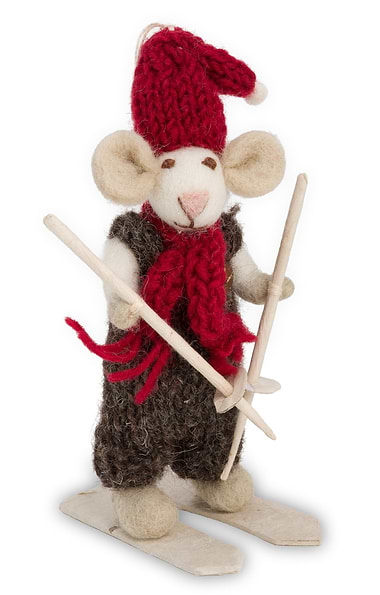 12cm Boy Mouse Ornament