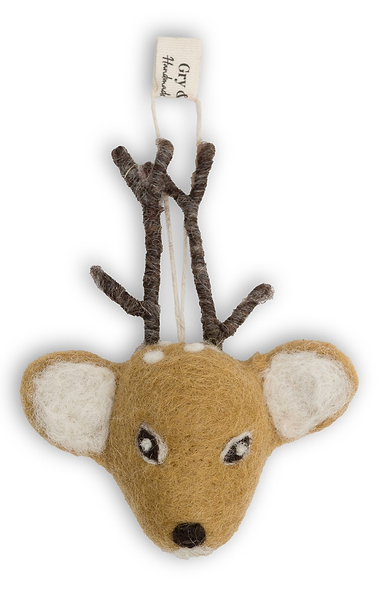 Felt Deer Head Decoration
