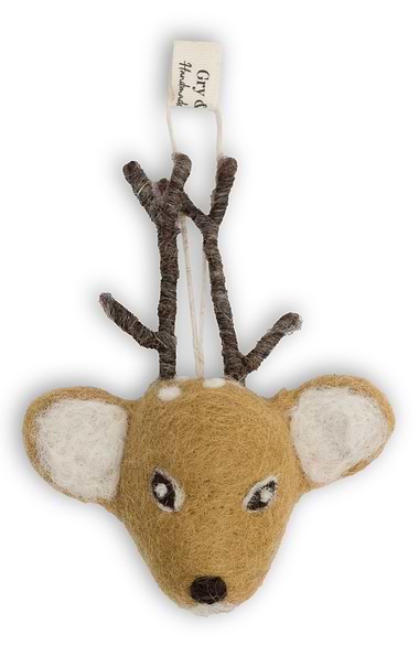 Felt Deer Head Decoration