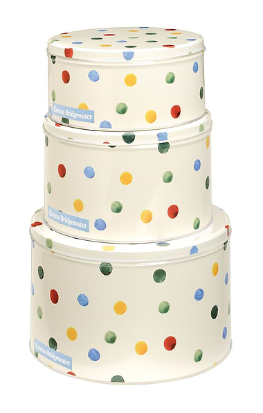 Emma Bridgewater Set of Three Round Cake Tins