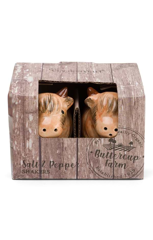 Highland Cow Salt and Pepper Shaker Set