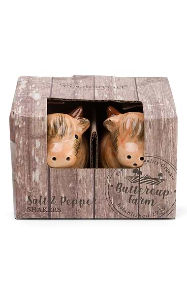 Highland Cow Salt and Pepper Shaker Set