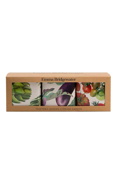 Vegetable Garden Set of 3 Tin Caddies