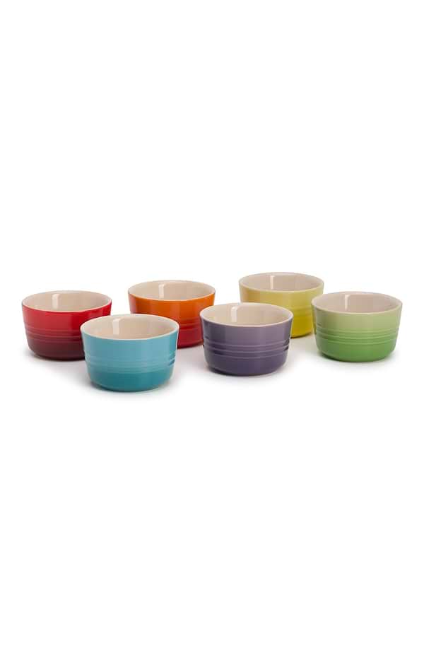 Le Creuset Set Of Six Mini Ramekins