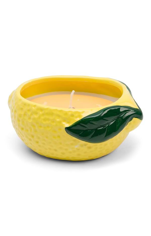 Ceramic Fruit Wax Filled Candle