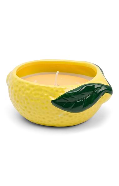 Ceramic Fruit Wax Filled Candle