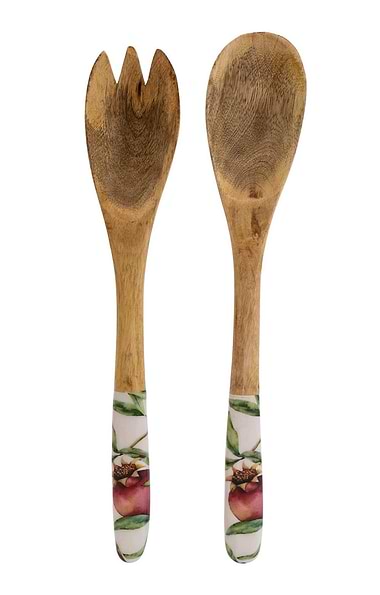 Wooden Fork & Spoon Set