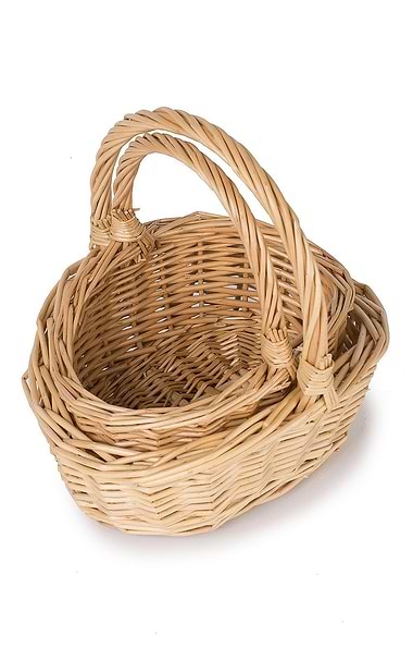Set of Two Child's Willow Baskets
