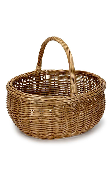 Deluxe Oval Willow Shopper