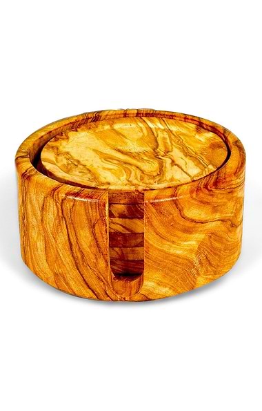 Set of Six Coasters in Holder