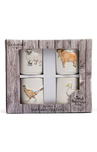 Set of 4 Stacked Egg Cups