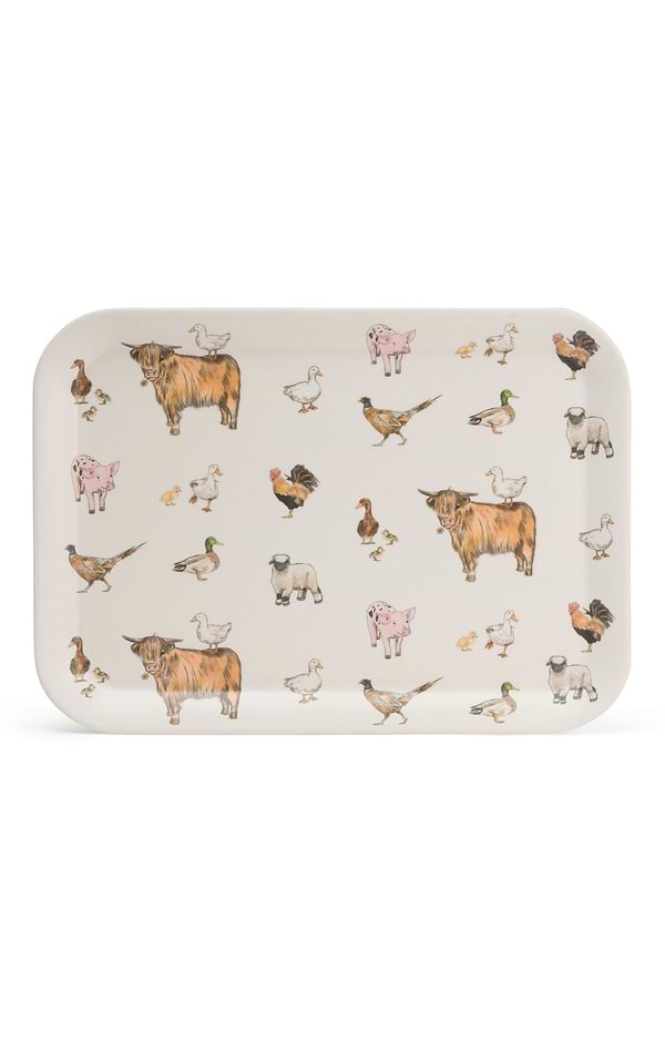Farm Animal Large Tray