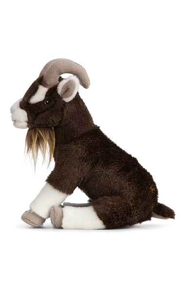 Sitting Brown Goat Soft Toy