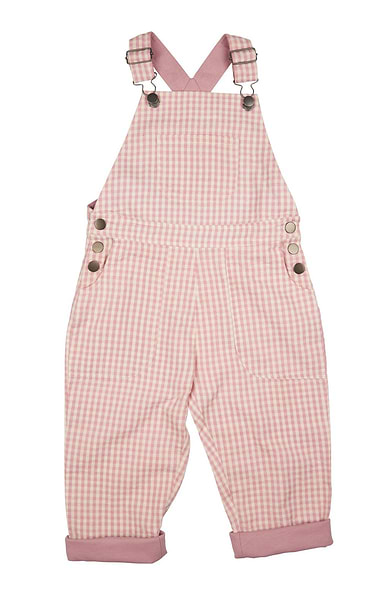 Baby and Child Checked Worker Dungarees