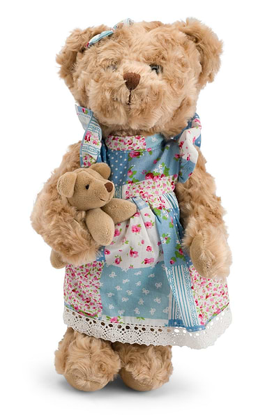 Patchwork Dress Teddy Bear