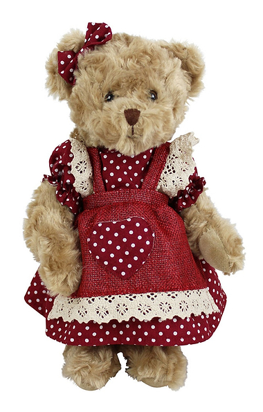 Patchwork Dress Teddy Bear