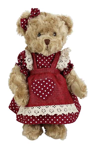 Patchwork Dress Teddy Bear