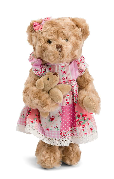 Patchwork Dress Teddy Bear