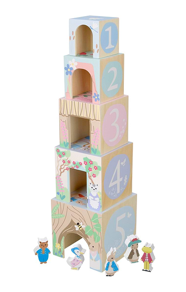 Peter Rabbit Wooden Stacking Cubes
