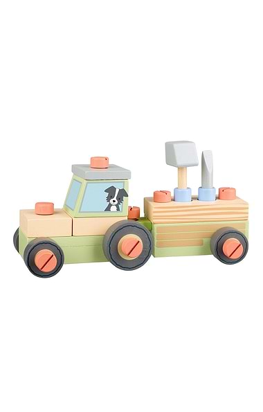 Buildable Wooden Tractor