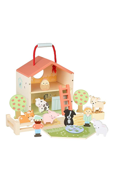 Wooden Farmyard Play Set