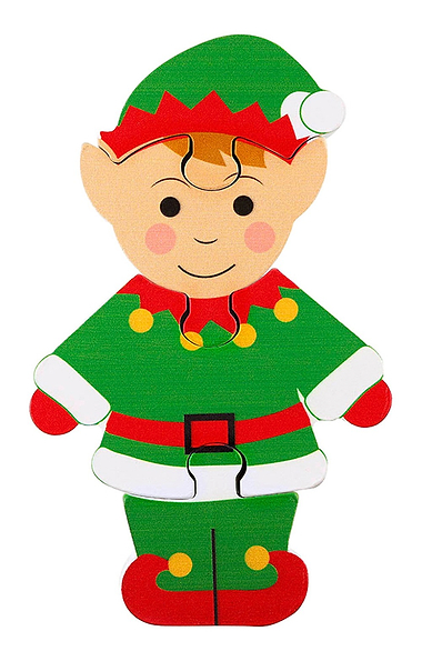 Festive Wooden Puzzle Set
