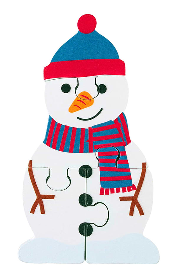 Festive Wooden Puzzle Set
