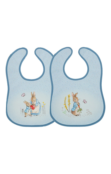 Beatrix Potter Set of Two Baby Bibs