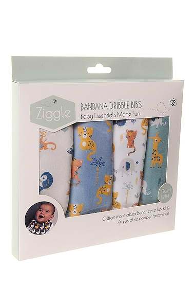 Set of Four Bandana Dribble Bibs