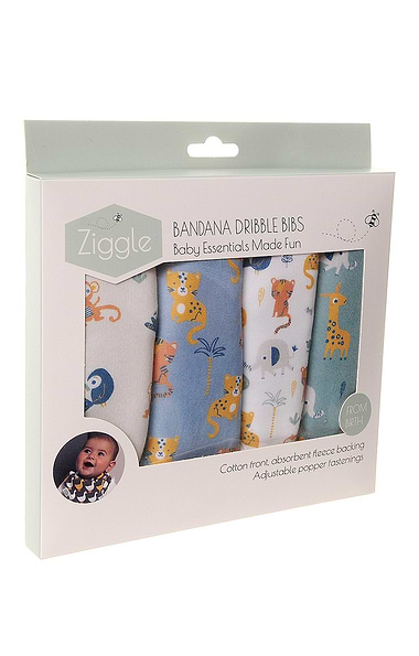 Set of Four Bandana Dribble Bibs