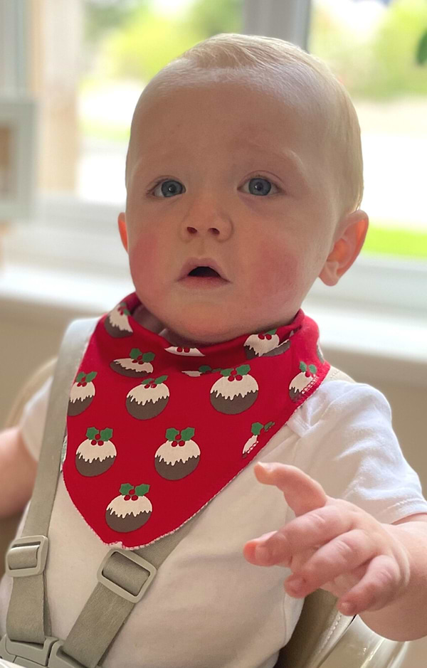 Festive First Christmas Bib