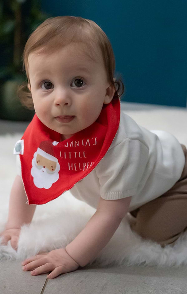 Festive First Christmas Bib
