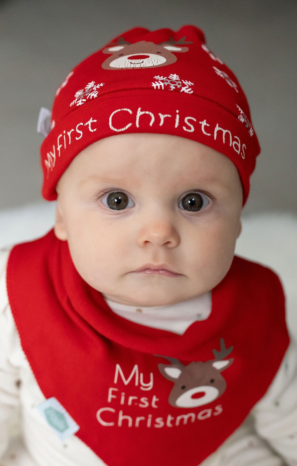 My First Christmas Cotton Baby Hat