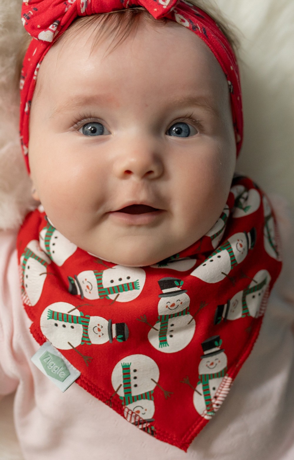 Christmas Reds Bib Set