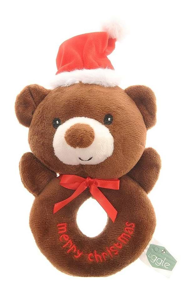 Holiday Plush Baby Rattle