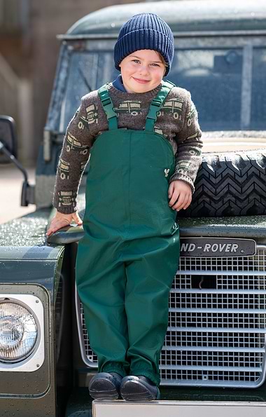 Child's Muddy Puddles Waterproof Bib and Braces