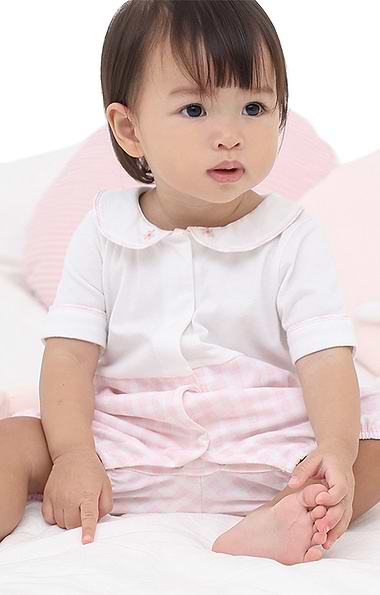Baby's Gingham Romper