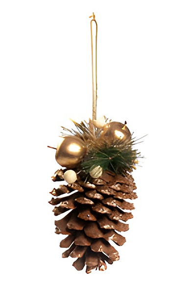 White Berry Pinecone Ornament