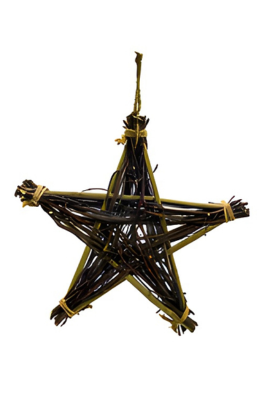 Wooden Hanging Star Ornament