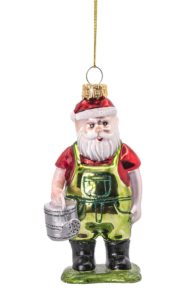 Gardening Santa Bauble