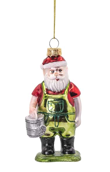 Gardening Santa Bauble