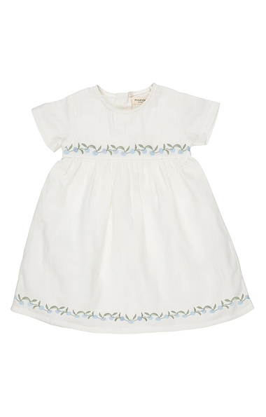 Girls Embroidered Muslin Dress