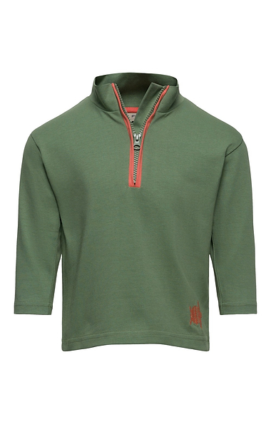 Boys Half-Zip Jersey Top