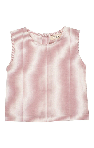 Girls Fine Stripe Summer Top