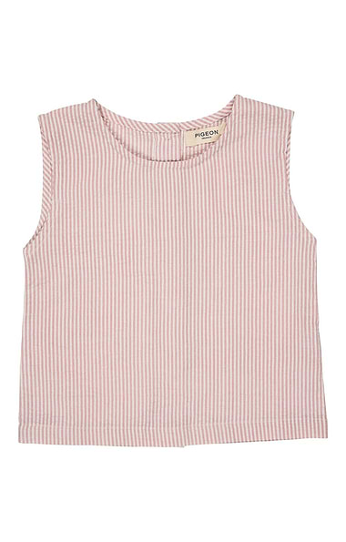 Girls Fine Stripe Summer Top