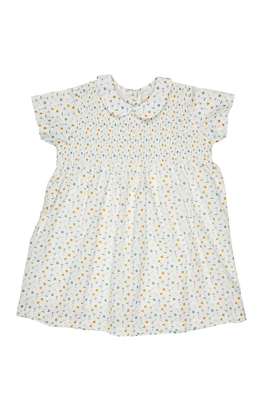 Girls Smock Dress with Peter Pan Collar