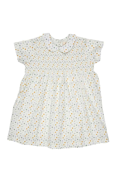 Girls Smock Dress with Peter Pan Collar