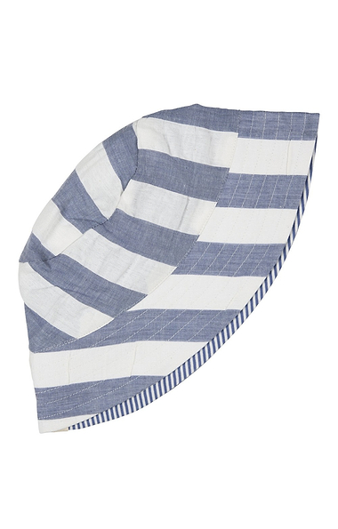 Boy's Reversible Stripe Sun Hat